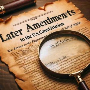 Later Amendments to the U.S Constitution