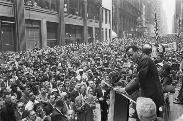 Harry-Belafonte-at-Civil-Rights-Rally-During-Civil-Rights